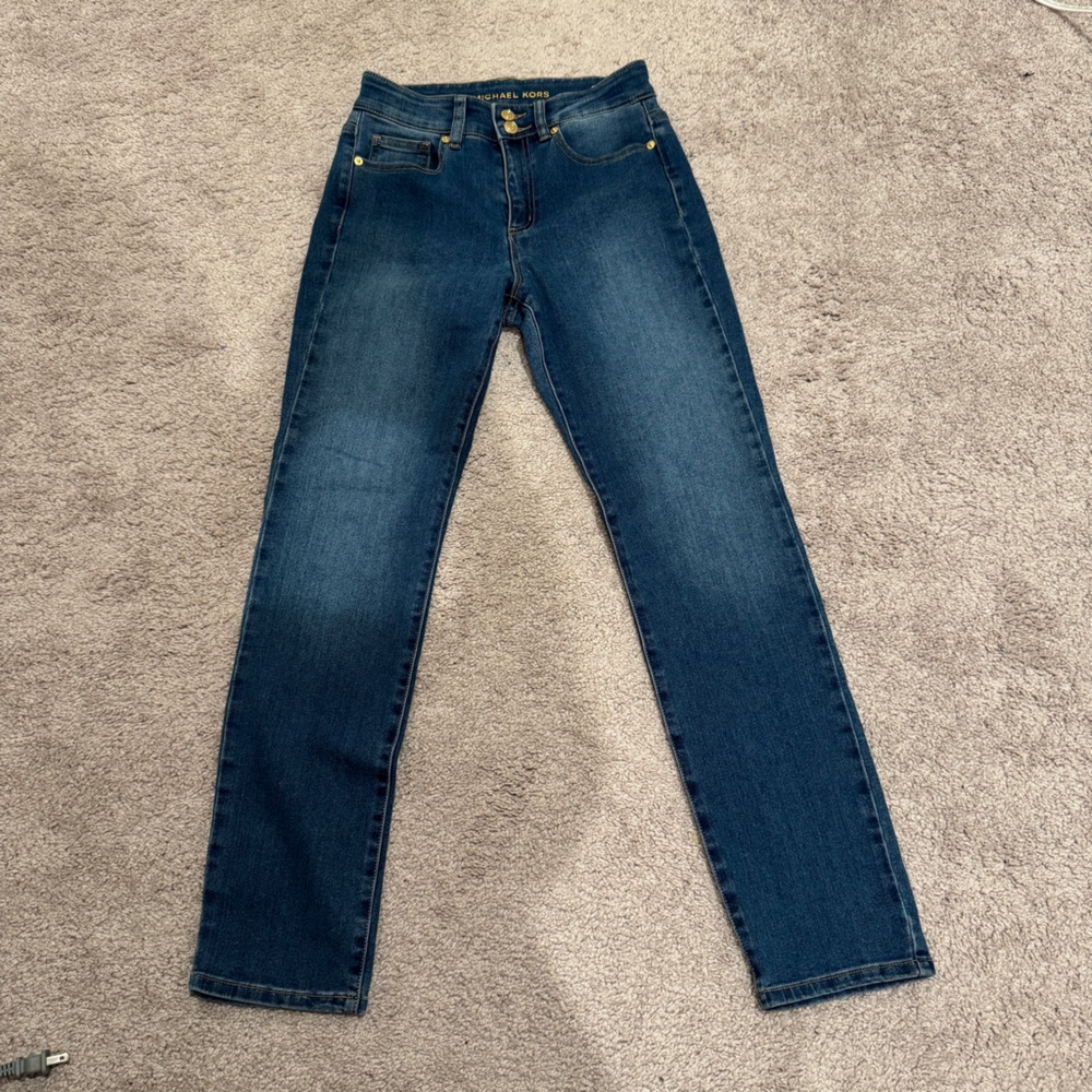 Michael Kors Blue Straight Leg Jeans preloved